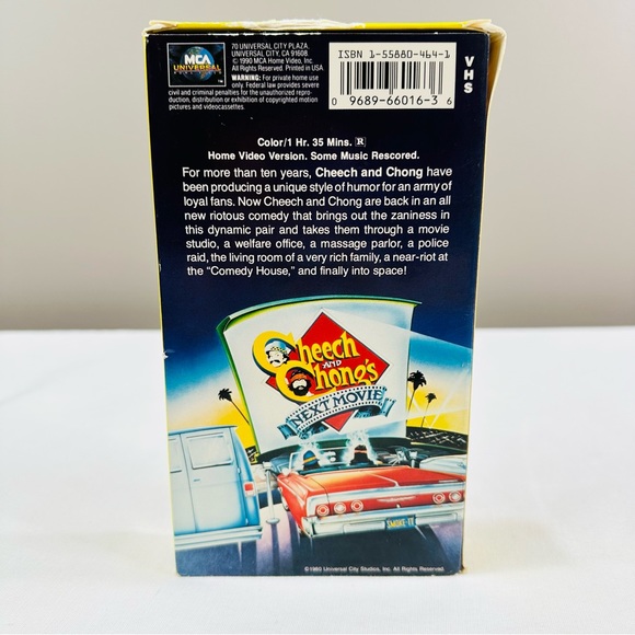 🎀 CHEECH & CHONG’S NEXT MOVIE VHS 🎥 🍿 1980 UNIVERSAL CITY STUDIOS 👍 GOOD - Picture 3 of 7